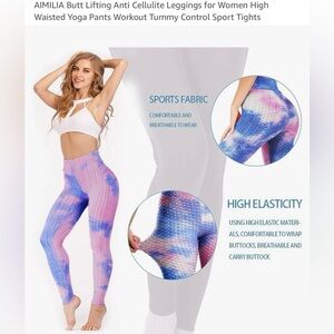 Workout anti-cellulite leggings. Size small. NWOT